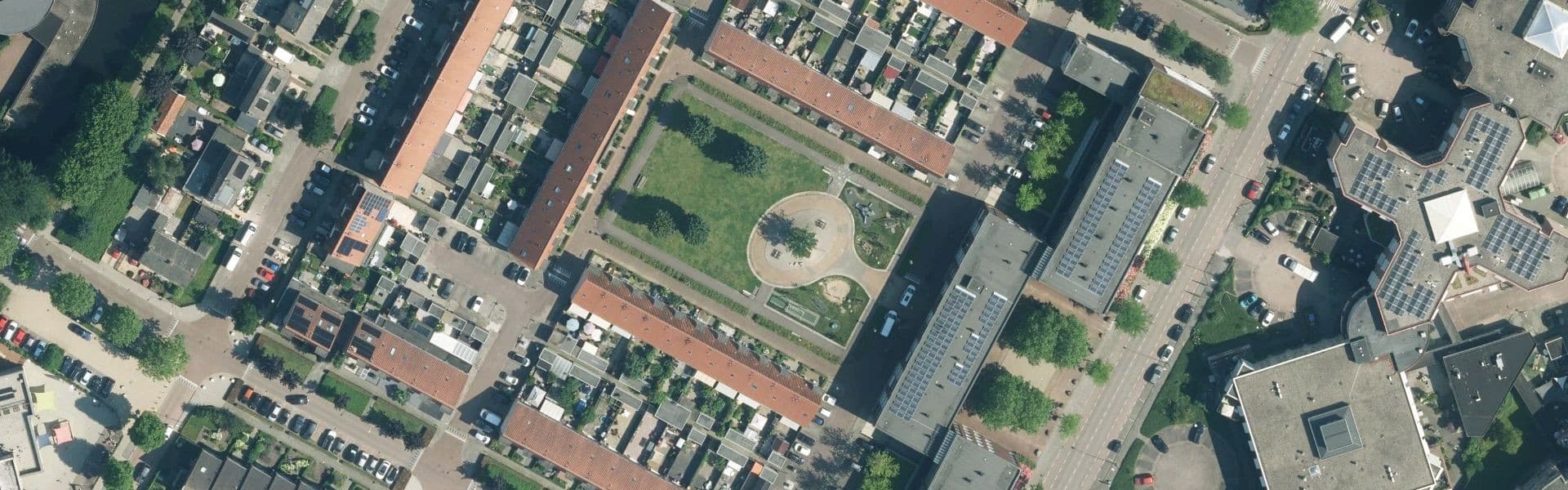 Satellietbeeld van Alblasserdam