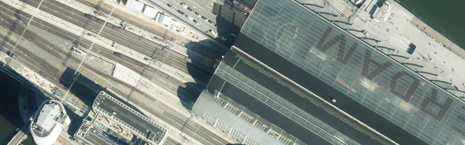 Satellietbeeld van Amsterdam