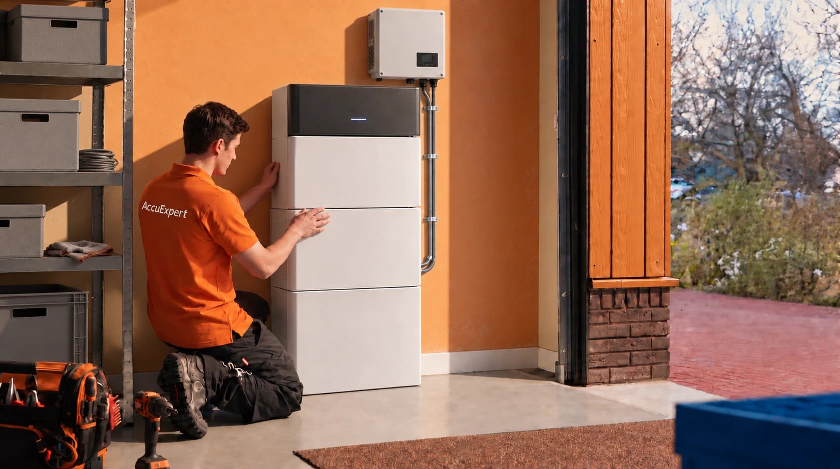 AccuExpert brengt zonnepanelen en energieopslag samen in een garage