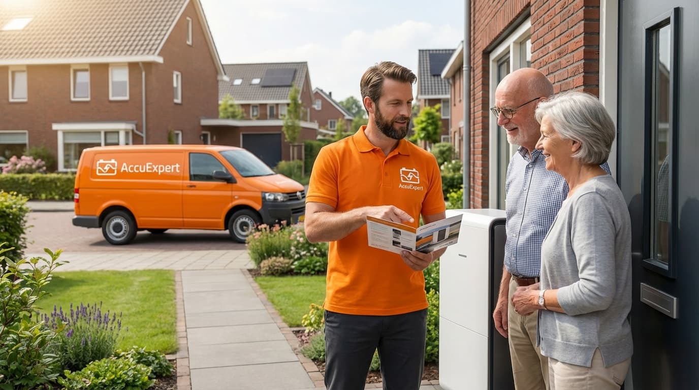 AccuExpert thuisbatterij advies bij klant thuis